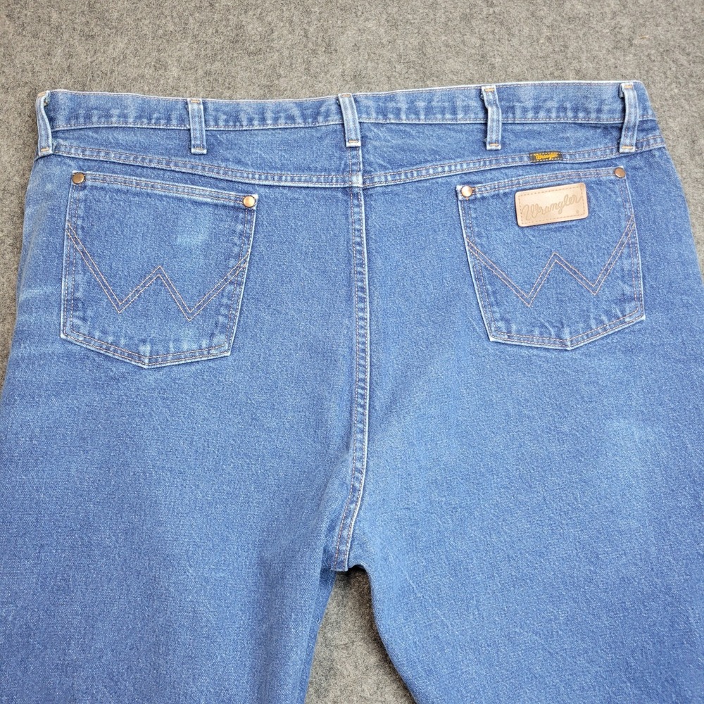 Wrangler Jeans 46x34 Blue Cowboy Straight Leg Americana Western Rodeo Country - Picture 5 of 11